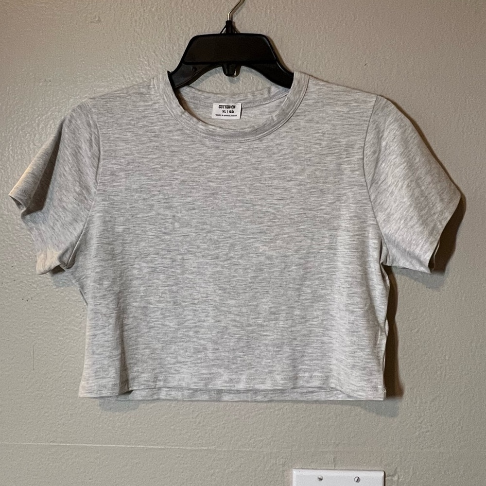 Grey crop top